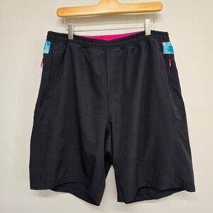 Birddogs Gym Shorts‎ Mens XXL Black Pink Built-in Liner Athletic Activewear